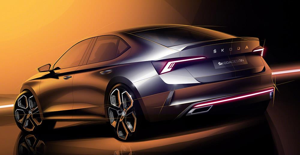 First sketches of all-new OCTAVIA vRS iV 1