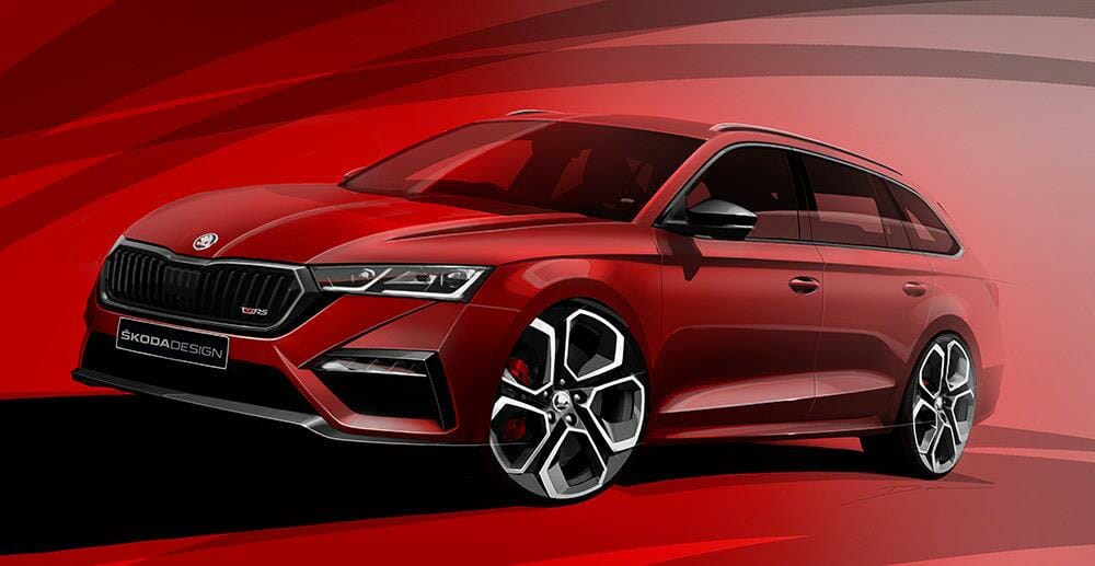 First sketches of all-new OCTAVIA vRS iV 2